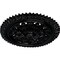 Ekena Millwork York Ceiling Medallion (Fits Canopies up to 3 5/8"), Hand-Painted Jet Black, 21 5/8"OD x 2 1/2"P CM21YOBLF - alternate 2